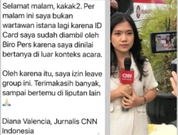 Pencabutan ID Liputan Istana Wartawan CNN Oleh BPMI Sekretariat Presiden Tuai Kritik