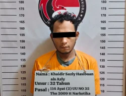 Satres Narkoba Labuhanbatu Ringkus Residivis Pembawa 72 Gram Sabu