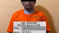 POLSEK BILAH HILIR RINGKUS PRIA TERKAIT DUGAAN KEPEMILIKAN SABU
