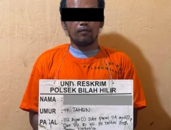 POLSEK BILAH HILIR RINGKUS PRIA TERKAIT DUGAAN KEPEMILIKAN SABU