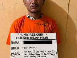 Terduga Pengedar Sabu di Pangkatan, Di Ringkus Polsek Bilah Hilir, Sembilan Paket Sabu Diamankan