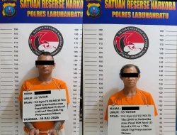 Satresnarkoba Polres Labuhanbatu Tangkap Dua Terduga Pengedar Sabu, Satu Pemasok Diburu
