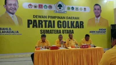 Rapat Pleno Perdana, Andar Amin Harahap Ajak Pengurus Satukan Langkah untuk Besarkan Golkar Sumut